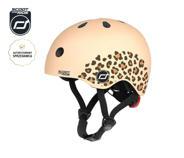 Scoot & Ride Kask Ochronny XXS-S dla dzieci 1-5 lat Leopard - 1039900 - zdjęcie 2
